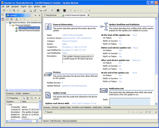 Figure 6.1: Deploying a configuration change to multiple devices at the same time.