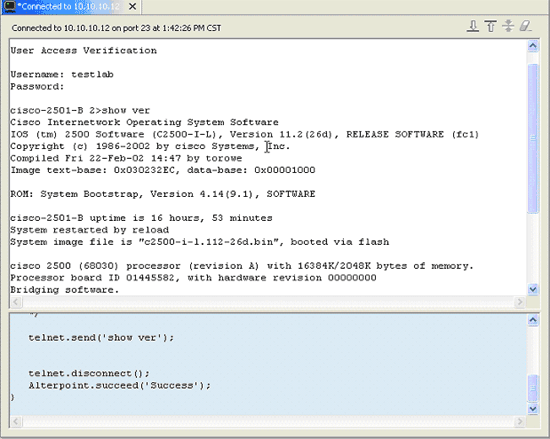 Figure 6.4: Employ a tool that records actions and creates a script automatically.